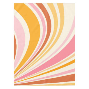 Farbenfrohe Retrovibes Tischdecke