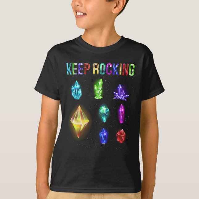 Farbenfrohe Rock Collector Earth Scientist Geology T-Shirt (Vorderseite)