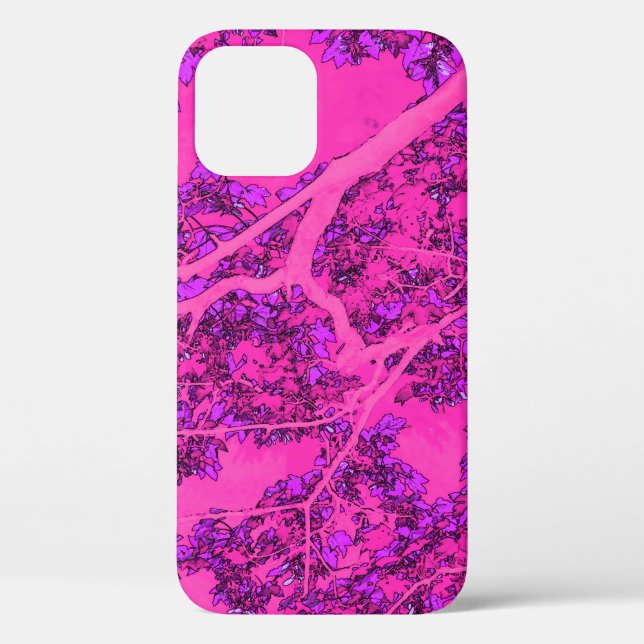 Farbenfrohe Rosa Bäume Case-Mate iPhone Fall Case-Mate iPhone Hülle (Rückseite)