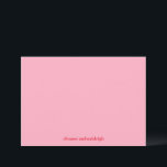 Farbenfrohe Rosa Moderne einfache Hochzeit nach Ma Dankeskarte<br><div class="desc">Farbenfrohe Minimalistische Rot Rosa Moderne Einfache Benutzerfreundlichkeit Dankeschön Karte</div>