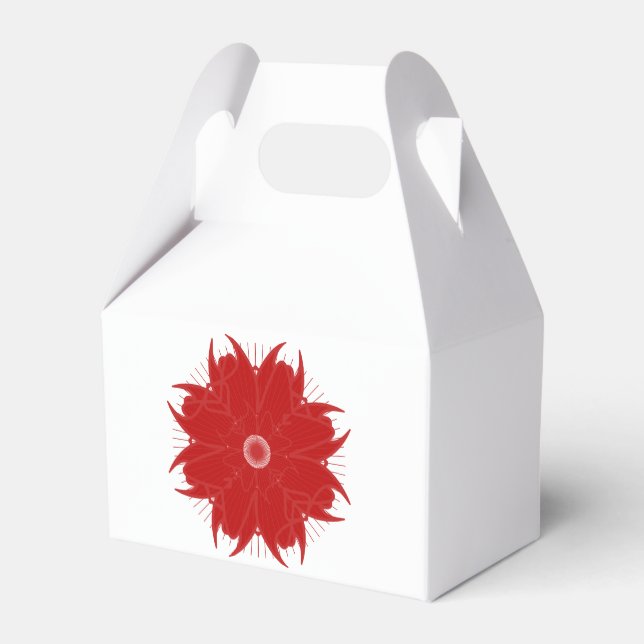 Farbenfrohe Rosette Gefallen Box Geschenkschachtel (Rückseite)