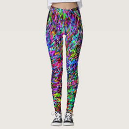 Farbenfrohe Rotationskolorierung Leggings