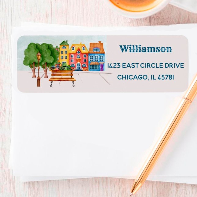 Farbenfrohe Rücksendeadresse (Von Creator hochgeladen)