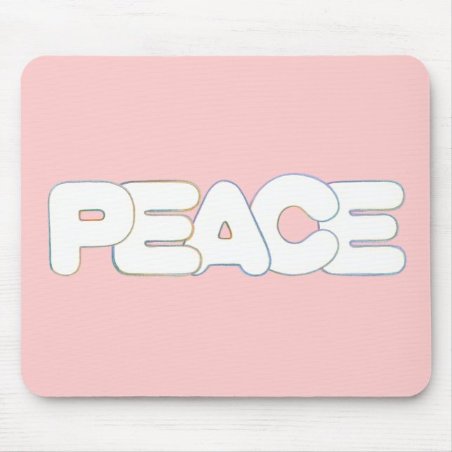 Farbenfrohe Ruhe, das Wort, Mousepads (Vorne)