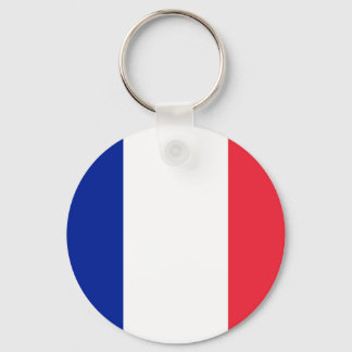 Farbenfrohe Rundflagge in Frankreich Schlüsselanhänger