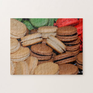 Farbenfrohe Sandwichkekse