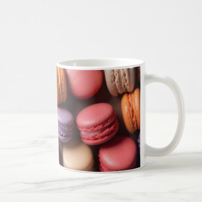 Farbenfrohe Sandwichkekse Kaffeetasse (Rechts)