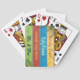 Farbenfrohe Sandy Toes Salty Kisses Deck Karten Spielkarten