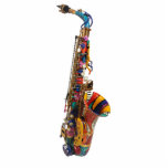 Farbenfrohe Saxophone Akryllische Statue von Julee Freistehende Fotoskulptur<br><div class="desc">Farbenfrohe Saxophone aus Jureez mit den Handgemalten Musikinstrumenten der Jureez Art. Kundenspezifische Bestellungen willkommen. Juleez ist der Führer in handgemalten Musikinstrumenten.</div>