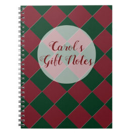 Farbenfrohe Schachbretts - Holiday Hues Notizblock