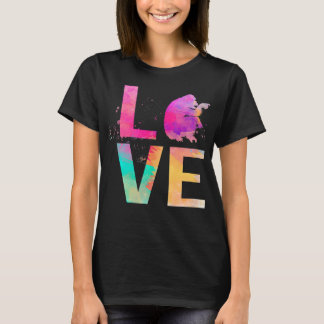 Farbenfrohe Schimpanzee Mama Geschenke Schimpanse T-Shirt