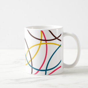 Farbenfrohe, schlichte moderne coole, urbane Trend Kaffeetasse
