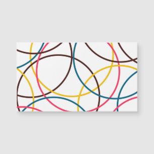 Farbenfrohe, schlichte moderne coole, urbane Trend Magnetkarte