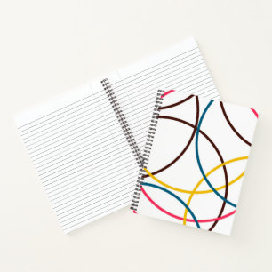 Farbenfrohe, schlichte moderne coole, urbane Trend Notizbuch