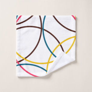 Farbenfrohe, schlichte moderne coole, urbane Trend Waschlappen