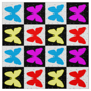 Farbenfrohe Schmetterling Stoff