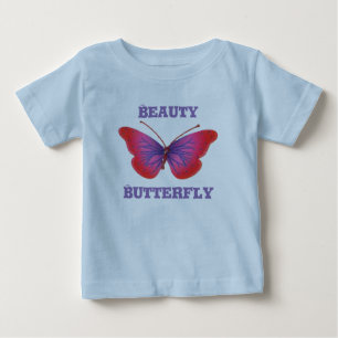 Farbenfrohe Schmetterlinge mit Kronkunstdruck Baby T-shirt