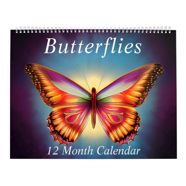Farbenfrohe Schmetterlinge | Radiant Butterfly Mag Kalender (Titelbild)