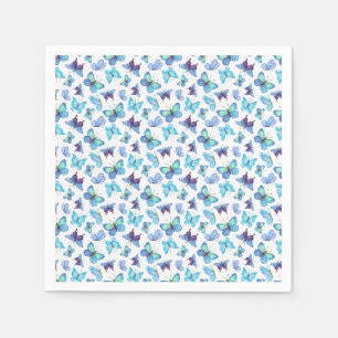 Farbenfrohe Schmetterlinge Serviette