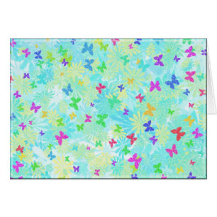 Farbenfrohe Schmetterlinge und Milchprodukte von S