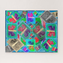 Farbenfrohe Schmetterlingsaufgabe |