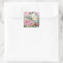 Farbenfrohe Schmetterlingsküsse unter Wildblumen