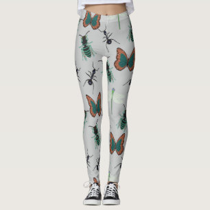 Farbenfrohe Schmetterlingsmuster Leggings