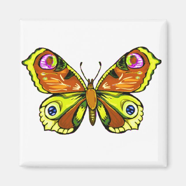 Farbenfrohe Schönheit 5 Magnet (Vorne)