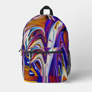 Farbenfrohe Schultasche Bedruckter Rucksack