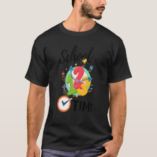 Farbenfrohe Schulzeit zum Schullehrer T-Shirt