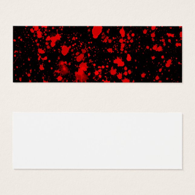 Farbenfrohe Schwarz Rot Paint Spritzer Künstlerisc (Vorne & Hinten)