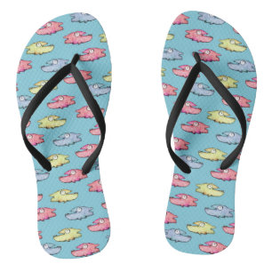 Farbenfrohe Schwimmfische Flip Flops
