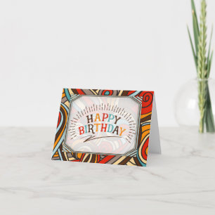 Farbenfrohe Schwünge und Typografie Alles Gute zum