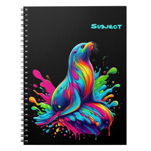 Farbenfrohe Seelenspalte Notizblock (Vorderseite)