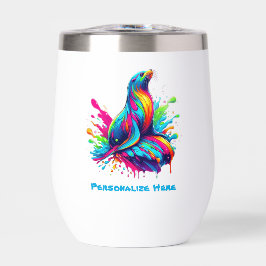 Farbenfrohe Seelöwe