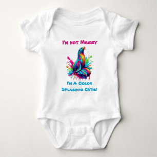 Farbenfrohe Seelöwe Baby Strampler