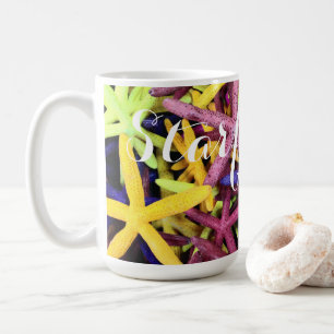 Farbenfrohe Seepferde Kaffeetasse