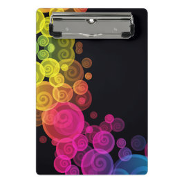 farbenfrohe Seiltafel Mini Klemmbrett