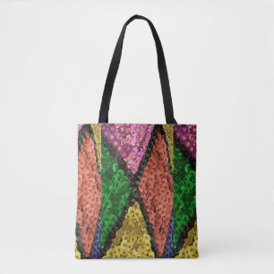 Farbenfrohe Sequins Blindmuster Tasche