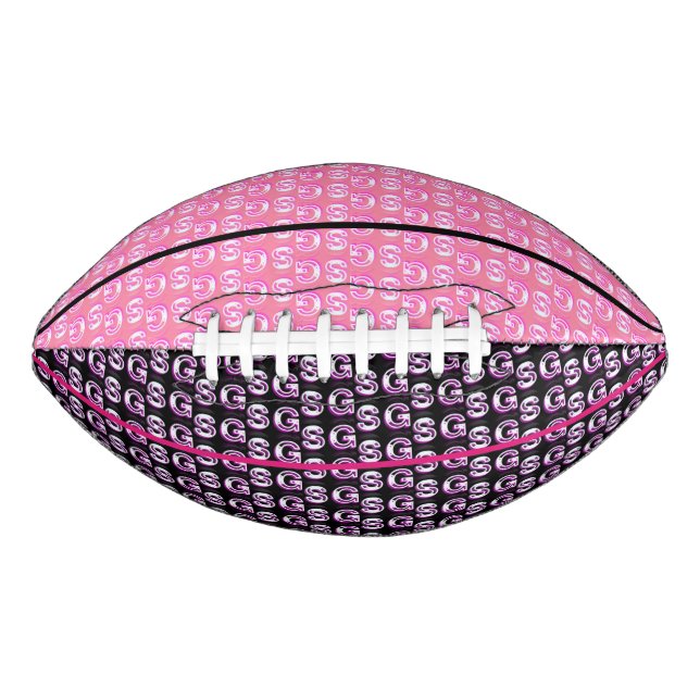 Farbenfrohe SG Girls Pink Pattern Kid's Football (Vorderseite)