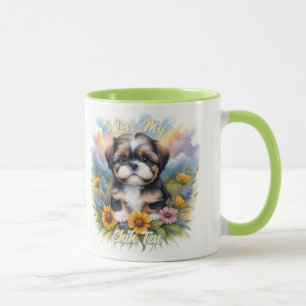 Farbenfrohe Shih Tzu Welppy-Tasse für Hundefreunde Tasse