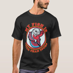 Farbenfrohe siamesische Fische kämpfen mein Fisch T-Shirt
