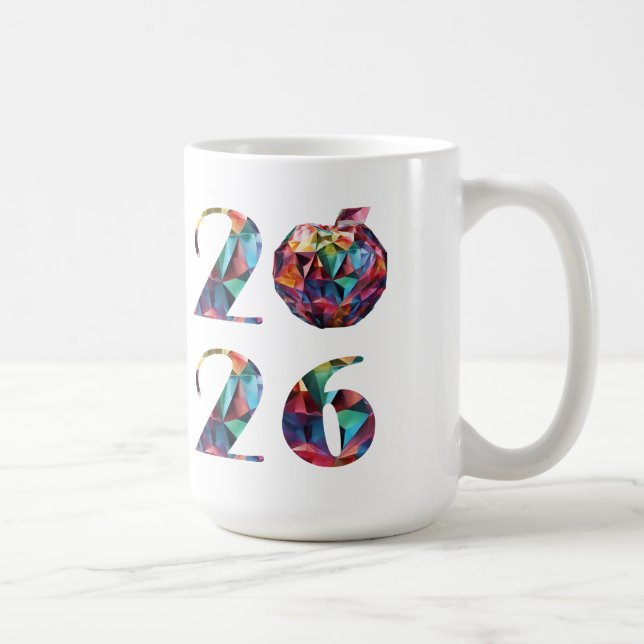 Farbenfrohe Silvesterparty 2026- Kaffeetasse (Rechts)