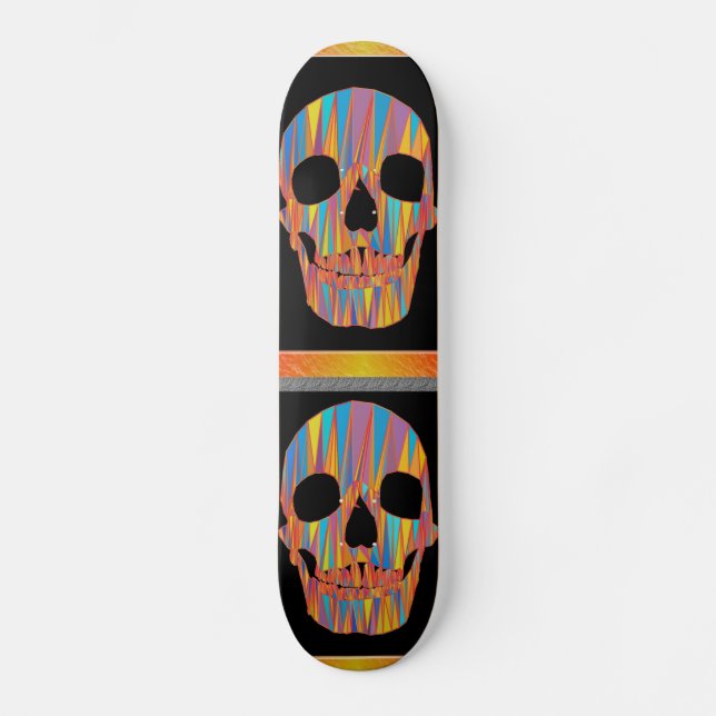 Farbenfrohe Skateboard (Vorderseite)