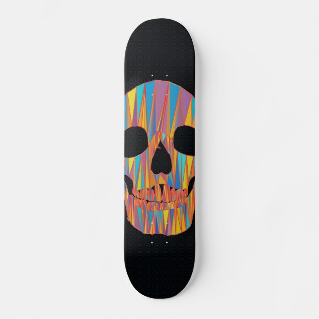 Farbenfrohe Skateboard (Vorderseite)