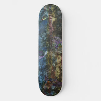 Farbenfrohe Skateboard von Hummingbirds in Flight