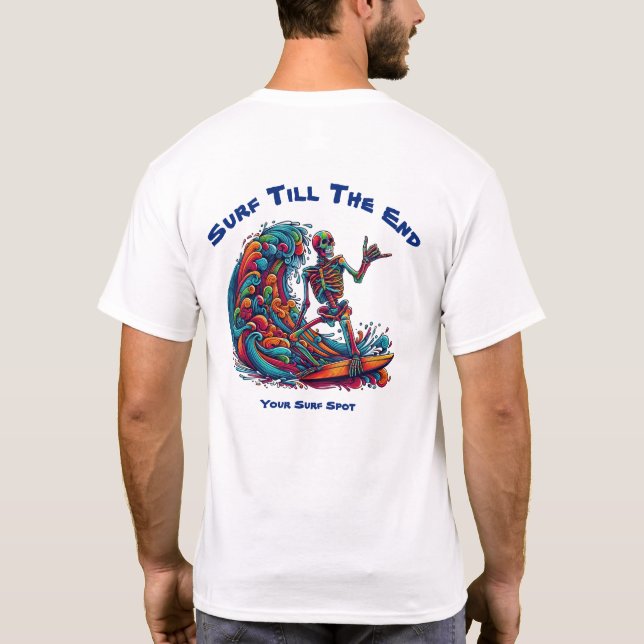 Farbenfrohe Skelettwanderung T-Shirt (Rückseite)