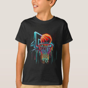 Farbenfrohe Sketll tropfende Farbspritzer-Reifen-N T-Shirt