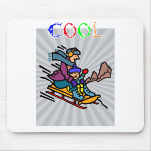 Farbenfrohe Skipiste Skischuhmodelle Skifahren Mousepad