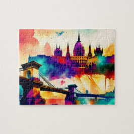Farbenfrohe Skyline Budapest